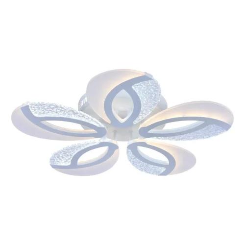 Люстра потолочная LED с пультом 10210/5LED Escada прозрачная на 1 лампу, основание белое в стиле хай-тек с пультом Люстра потолочная LED с пультом 10210/5LED Escada прозрачная на 1 лампу, основание белое в стиле хай-тек с пультом