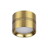Светильник накладной Real 6607/1C Odeon Light золотой 1 лампа, основание золотое в стиле хай-тек отражённый свет