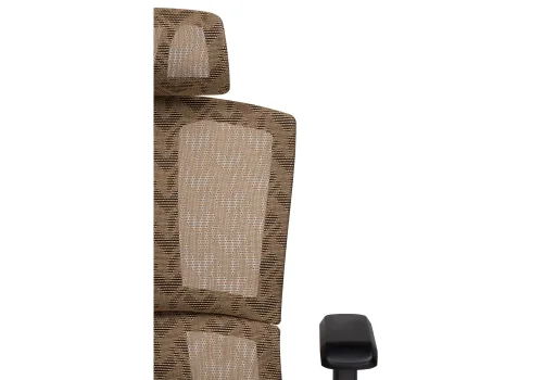 Компьютерное кресло Lanus brown / black 15398 Woodville, коричневый/ткань, ножки/пластик/чёрный, размеры - *1270***680* фото 7
