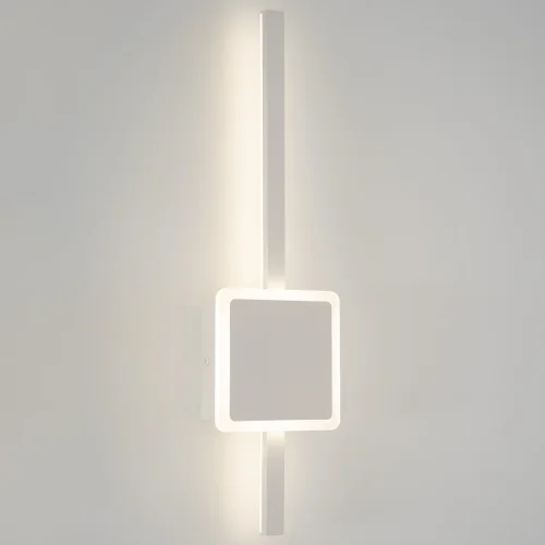Бра с выключателем LED Стиг CL203400 Citilux белый на 1 лампа, основание белое в стиле хай-тек современный отражённый свет фото 6