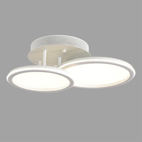 Люстра потолочная LED с пультом Alis Smart 8380/45CL Lumion белая на 1 лампу, основание белое в стиле современный хай-тек сири яндекс алиса с пультом фото 4