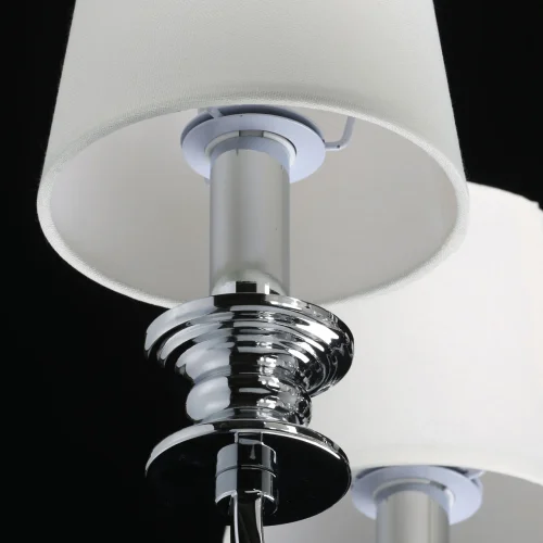 Люстра подвесная Инесса 460011108 Chiaro белая на 8 ламп, основание хром в стиле классический  фото 12