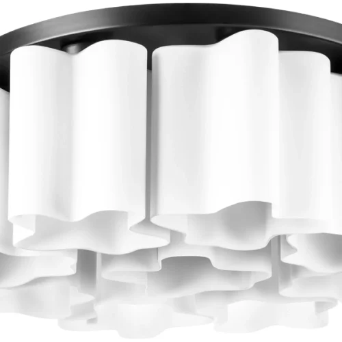 Люстра потолочная Nubi 802097 Lightstar белая на 9 ламп, основание чёрное в стиле современный арт-деко  фото 3