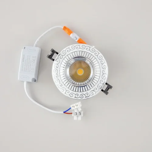 Светильник точечный LED Боска CLD041NW1 Citilux белый 1 лампа, основание белое в стиле классический  фото 6
