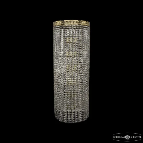 Бра 83401B/40IV-100 G R Bohemia Ivele Crystal прозрачный на 15 ламп, основание золотое в стиле современный классический r
