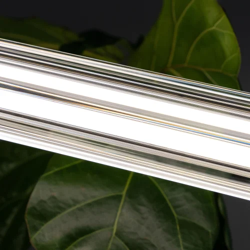 Светильник подвесной LED Pastel 1711/17 SP-19 Divinare прозрачный на 1 лампу, основание латунь в стиле современный линейный фото 3