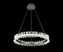 Люстра подвесная LED Лаура 08243,12A Kink Light прозрачная на 1 лампу, основание прозрачное в стиле флористика современный ветви кольца