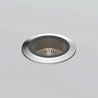 Встраиваемый светильник ЛЕД уличный Клапан / Vent O516DL-L8S3K Maytoni уличный IP65 серебряный на 1 лампу, плафон серебряный в стиле современный ЛЕД