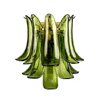 Бра Лилу / Lilou 10600W Olive LOFT IT зелёный на 3 лампы, основание бронзовое в стиле 