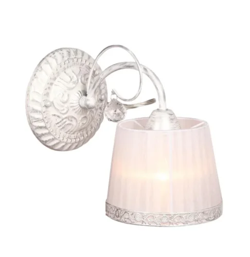 Бра Campovaglio OML-54111-01 Omnilux белый на 1 лампа, основание серебряное в стиле современный 