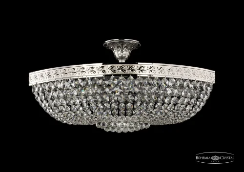 Люстра потолочная хрустальная 19283/60IV Ni Bohemia Ivele Crystal прозрачная на 6 ламп, основание никель в стиле классический sp