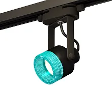 Трековый светильник Track System XT6602063 Ambrella light голубой чёрный для шинопроводов серии Track System