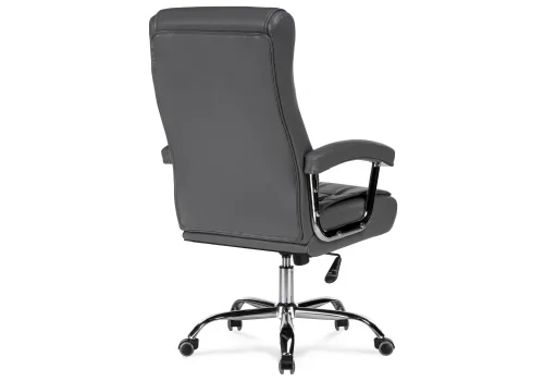 Компьютерное кресло Idon light gray 15252 Woodville, серый/искусственная кожа, ножки/металл/хром, размеры - *1250***650*710 фото 5