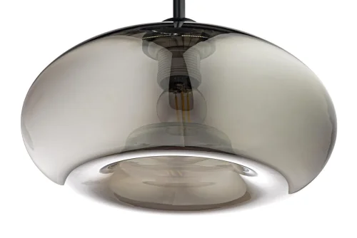 Светильник подвесной Dego E 1.P1 CS Arti Lampadari чёрный серый 1 лампа, основание чёрное в стиле современный  фото 2