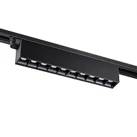 Трековый светильник однофазный Iter 358831 Novotech чёрный для шинопроводов серии Iter