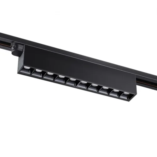 Трековый светильник однофазный Iter 358831 Novotech чёрный для шинопроводов серии Iter