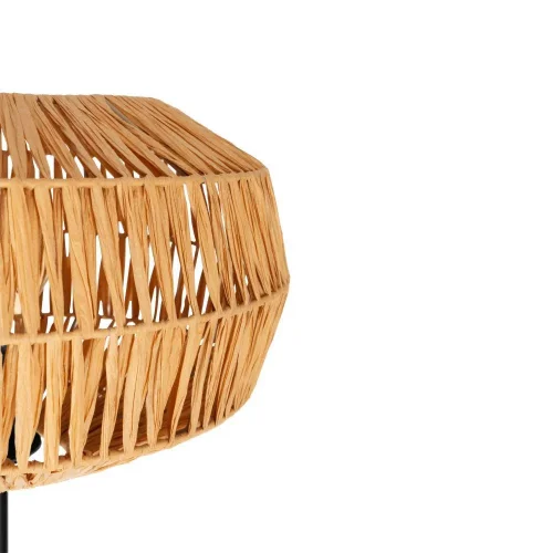 Торшер Sheldon 44146 Eglo коричневый бежевый на 1 лампу, основание чёрное в стиле современный кантри фото 2