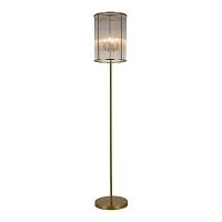 Торшер Wonderland 2907-4F Favourite  прозрачный 4 лампы, основание медь в стиле минимализм
