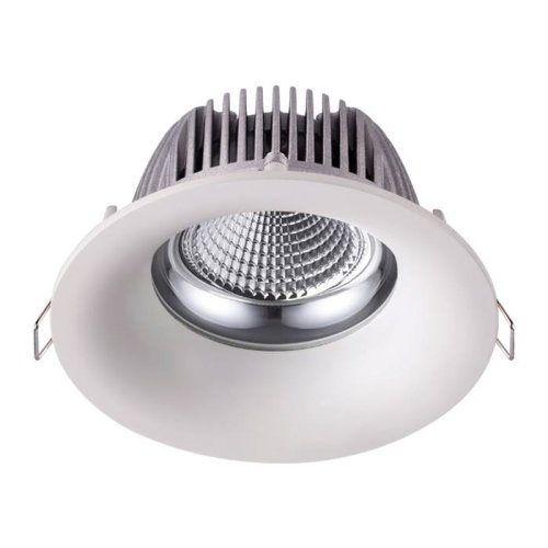 Светильник точечный LED Glok 358025 Novotech белый 1 лампа, основание белое в стиле современный 