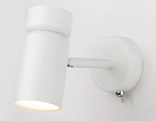 Бра с выключателем TA13182 Ambrella light белый на 1 лампа, основание белое в стиле современный хай-тек  фото 2