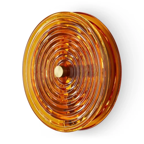 Бра LED Borbon FR5442WL-L7YW Freya жёлтый на 1 лампа, основание латунь в стиле современный арт-деко  фото 2