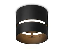 Светильник накладной TN71052 Ambrella light чёрный 1 лампа, основание чёрное в стиле хай-тек современный круглый