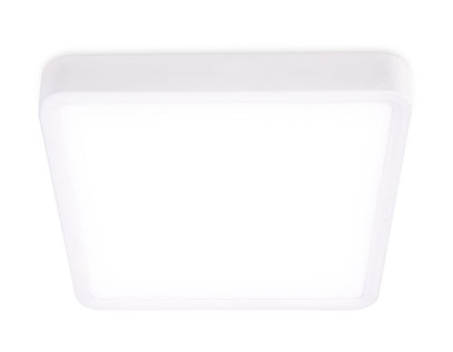 Светильник накладной LED DLR368 Ambrella light белый 1 лампа, основание белое в стиле современный хай-тек квадратный