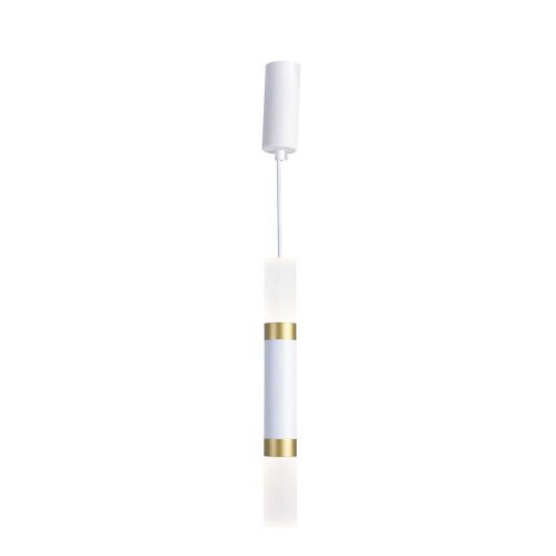 Светильник подвесной LED Doppelt 4117-1P Favourite белый 1 лампа, основание белое в стиле современный трубочки фото 3