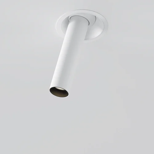 Светильник точечный LED Focus T C140RS-L200-7W3K-W Maytoni белый на 1 лампу, основание белое в стиле современный хай-тек трубочки фото 3