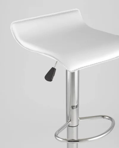 Стул барный hi-tec NEW, белый NP УТ000037630 Stool Group, белый/экокожа, ножки//хром, размеры - 630*830***395*395 фото 7