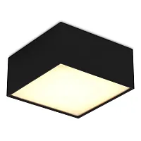 Светильник накладной LED ST608 ST608.432.12 ST-Luce белый 1 лампа, основание чёрное в стиле хай-тек современный квадратный