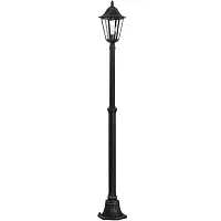Парковый светильник 93464 NAVEDO Eglo уличный IP44 чёрный 1 лампа, плафон прозрачный в стиле классический E27