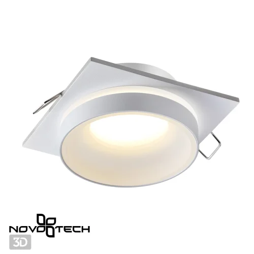 Светильник точечный Water 370785 Novotech белый 1 лампа, основание белое в стиле современный  фото 4