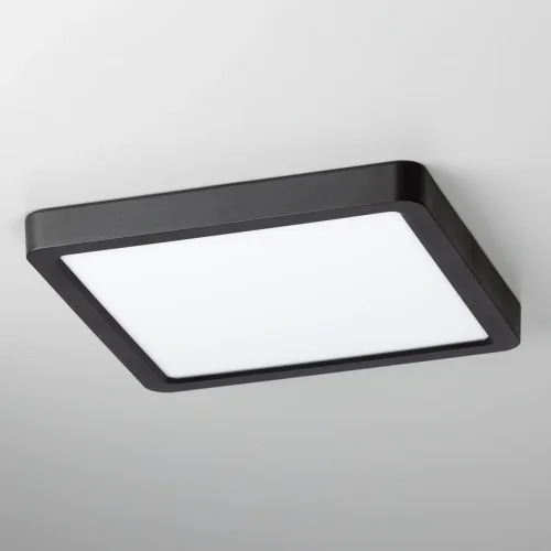 Светильник потолочный LED DIMM Бейсик CL738K181V Citilux белый 1 лампа, основание чёрное в стиле современный хай-тек квадратный фото 4