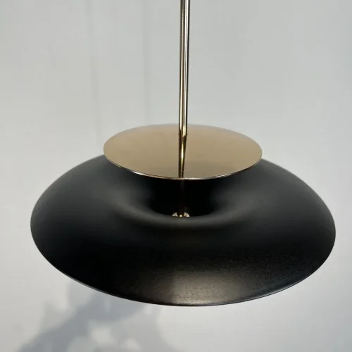 Светильник подвесной LED Bertil 232158-23 ImperiumLoft чёрный золотой 1 лампа, основание чёрное в стиле скандинавский  фото 14