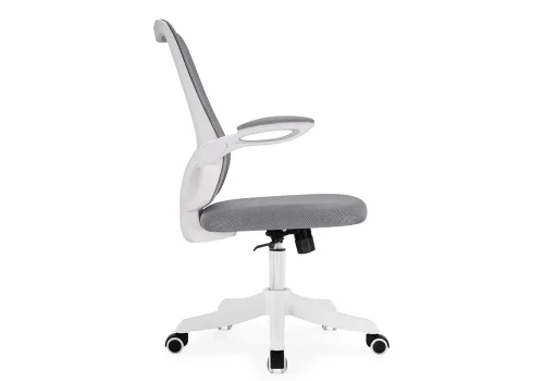 Компьютерное кресло Salem gray / white 15610 Woodville, серый/сетка, ножки/пластик/белый, размеры - *1070***600*650 фото 2
