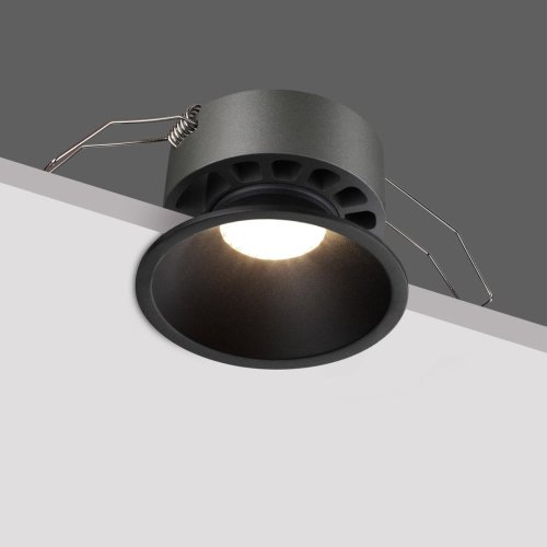 Светильник точечный LED Nova 359852 Novotech чёрный на 1 лампу, основание чёрное в стиле хай-тек круглый фото 8