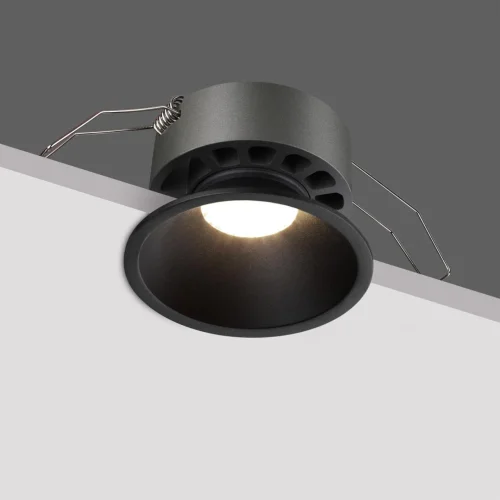 Светильник точечный Nova 359852 Novotech чёрный на 1 лампу, основание чёрное в стиле хай-тек круглый фото 8
