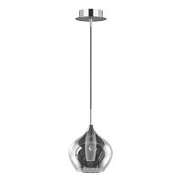 Светильник подвесной Pentola 803047 Lightstar серый 1 лампа, основание хром в стиле арт-деко 