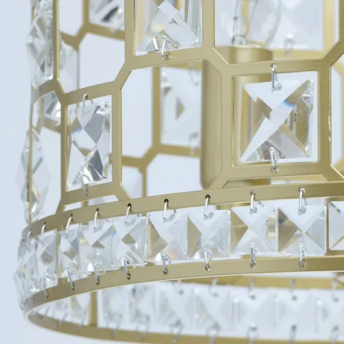 Люстра подвесная Монарх 121011503 MW-Light золотая на 3 лампы, основание золотое в стиле классический  фото 9