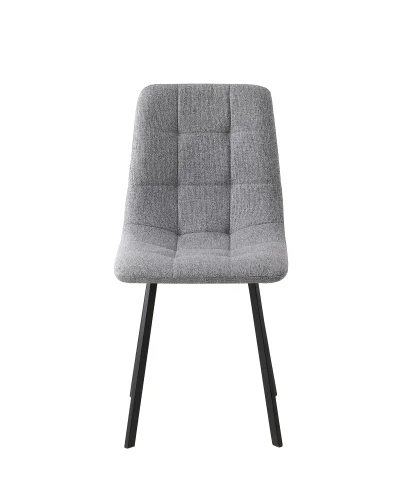 Стул Chilly, рогожка Lumos, серый сиденье УТ000039782 Stool Group, серый/рогожка, ножки/металл/чёрный, размеры - ***** фото 2