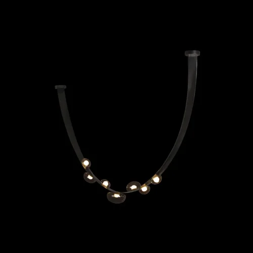 Светильник подвесной LED Belt 10188/2500 LOFT IT серый чёрный на 14 ламп, основание чёрное в стиле современный фото 2