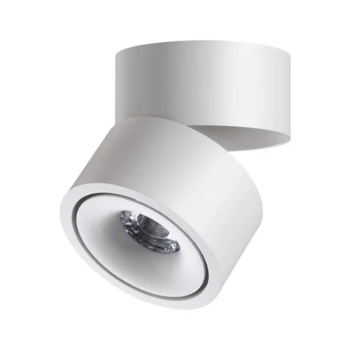 Светильник накладной LED Groda 358774 Novotech белый на 1 лампу, основание белое в стиле современный круглый