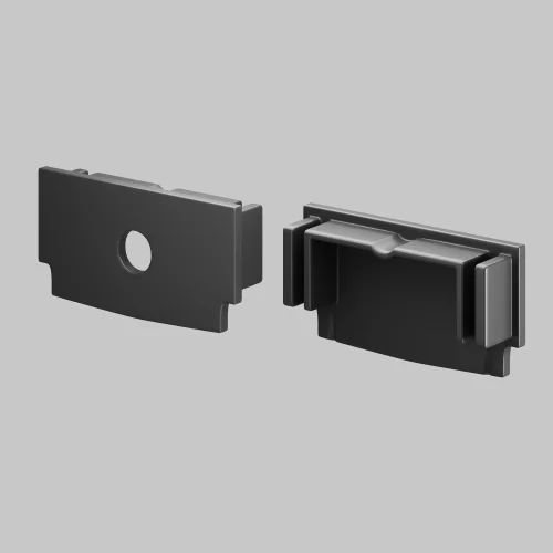 Комплект заглушек (для профиля 61×14) 2 шт., ALM-6114-B-EC 642013 Maytoni цвет LED K, световой поток Lm фото 2