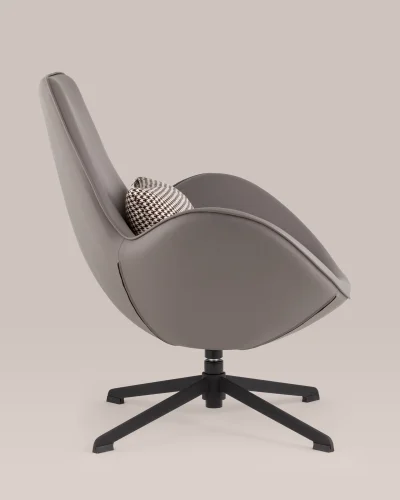 Кресло TopChairs Ostra, серый УТ000038544 Stool Group, /, ножки//чёрный, размеры - ****860*775мм фото 3