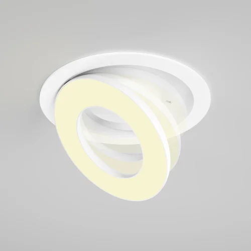 Светильник точечный LED Vector 2700K 12Вт 100° DL102-12W2.7K-W Maytoni белый на 1 лампу, основание белое в стиле современный хай-тек круглый фото 7
