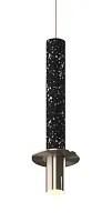 Светильник подвесной 0886PL-1BK Milosh Tendence чёрный 1 лампа, основание чёрное в стиле современный трубочки