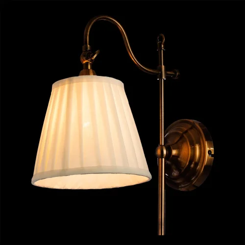Бра SEVILLE A1509AP-1PB Arte Lamp белый на 1 лампа, основание медь красное коричневое в стиле кантри  фото 2