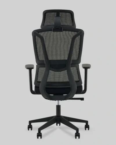 Кресло офисное TopChairs Forward, черный УТ000041376 Stool Group, чёрный/ткань сетка, ножки/пластик/чёрный, размеры - ***** фото 4