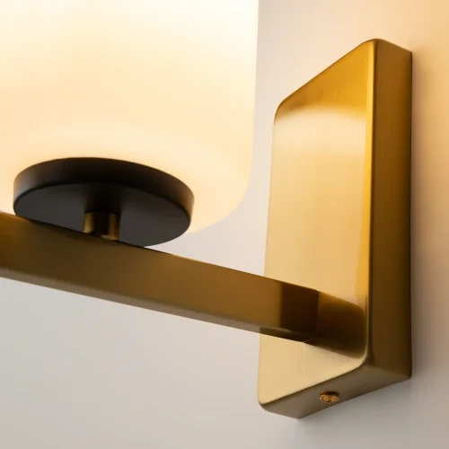 Бра Fortano MOD089WL-01BS Maytoni белый на 1 лампу, основание латунь в стиле современный фото 6